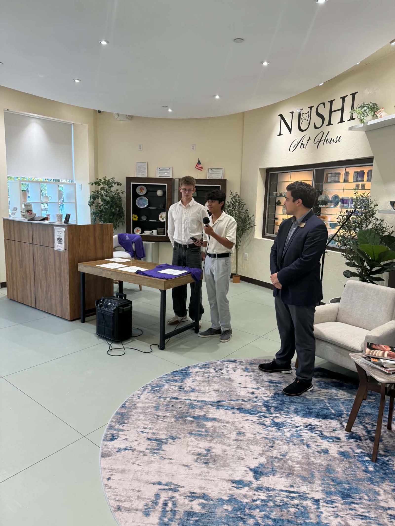Recognition ceremony at NUSHI Art House